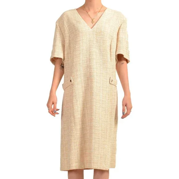 Hugo Boss | Dresses | Hugo Boss Womens Destena2 Vneck Beige Pencil Dress Us 6 It 52 | Poshmark Hugo Boss | Dresses | Hugo Boss Womens Destena2 Vneck Beige Pencil Dress Us 6 It 52 | Poshmark